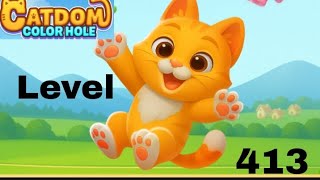 Catdom color hole level 413 solution and walkthrough for gameplay 