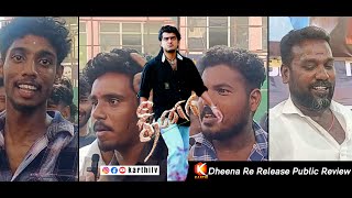 Dheena Re-Release Public Review |  #Ajith Kumar,# Laila | Dheena Movie Re-Release | #karthitv ..