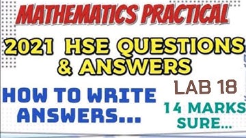 PRACTICAL EXAMINATION SPECIAL/2021 PUBLIC PRACTICAL QUESTIONS AND ANSWERS//LAB 18//METHOD OF WRITING