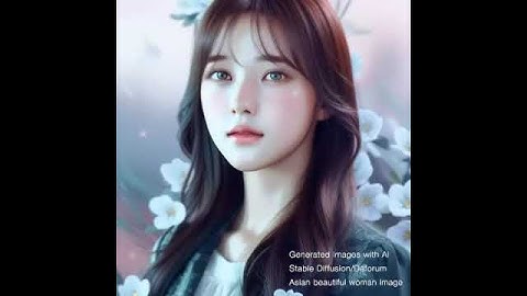 Stable Diffusion/Deforum.Beautiful asian girl.Image generative AI