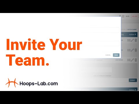 How To: Invite your Team to Hoops Lab