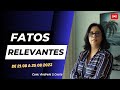 Bom dia com Fatos Relevantes 21/08 a 25/08/2023| Café Com FII