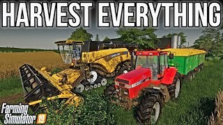 Multi-Crop Harvest & Money-Making Stream! | New Woodshire | Farming Simulator 19