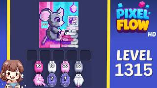Pixel Flow Level 1315 Solution Walkthrough