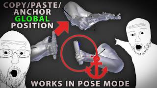 Copy/Paste the WORLD Transform of a Bone in Blender!