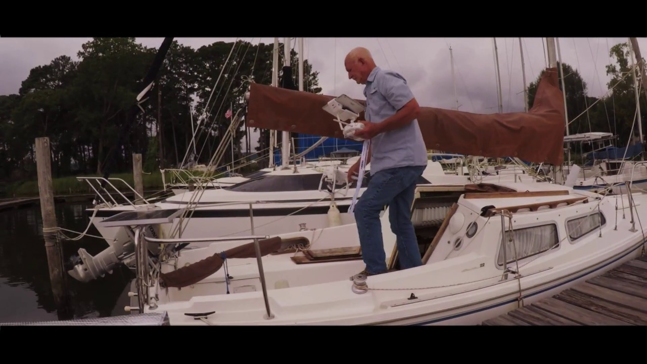 DRONE TAKEOFF FROM A SAIL BOAT