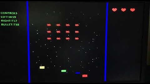 IIITD DHD 2019 Group 13-Space Invaders Game using Basys 3 FPGA