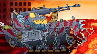 Monster tank. Animation about tanks. Monster Truck Cartoons for kids. Tank for children.