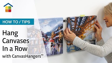 How to hang 3 canvases in a row with CanvasHangers™