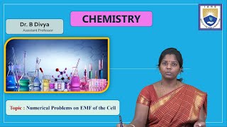 Numerical Problems on EMF of the Cell by Dr. B Divya