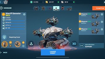 Mogwan Sheriff Demeter | War Robots Gameplay