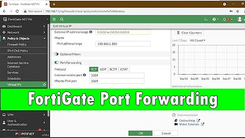 How to Port Forwarding on Fortigate firewall