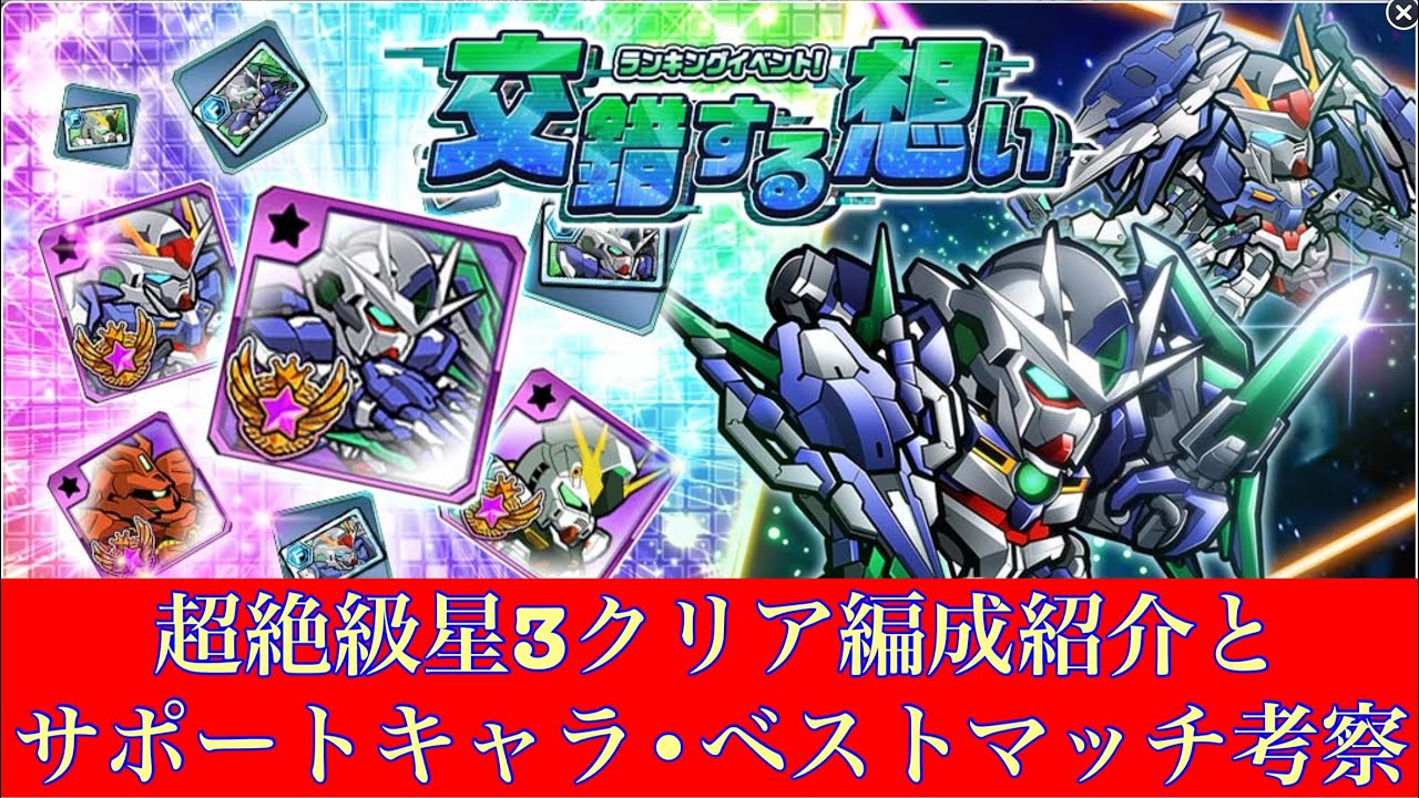 ガンダムウォーズ ランキングイベント 交錯する想い 絶級 超絶級 Hard攻略 Toyopigames