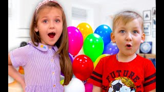 The adventures of Kira and Gleb. Collection of funny videos for kids.