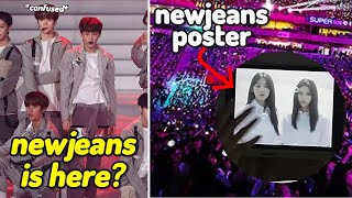 newjeans fans can't stop being EVERYWHERE... (NCT Dream Concert)