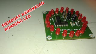 No IC running LED, LED chaser with 3 Transistors