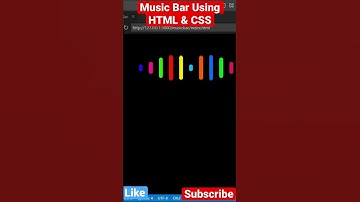 Thumbnail of Music Bar using #html # css #how #download #sourcecode #python #coding #musicbar #music #webdesign