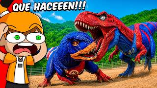 La BATALLA más ÉPICA de DINOSAURIOS SUPERHÉROES 💥🦖