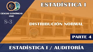 STATISTICS I / NORMAL DISTRIBUTION (4) - TABLE OF AREAS / ECONOMIC USAC
