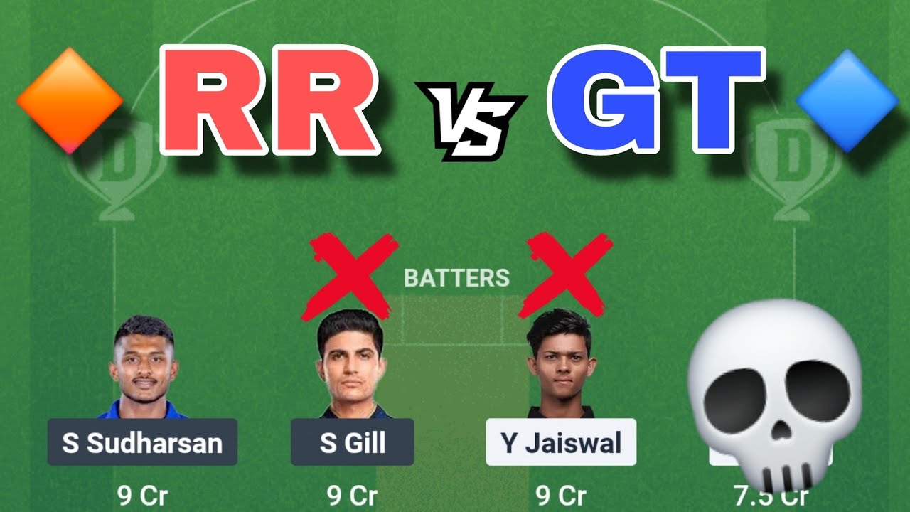 RR vs GT Dream Team | RR vs GT Fantasy Team | TATA IPL 