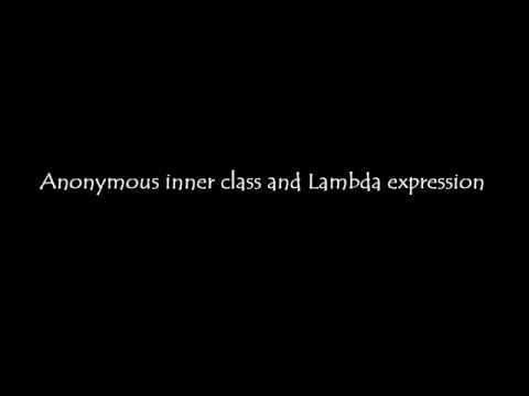 anonymous inner classes and lambda expressions in sinhala - YouTube