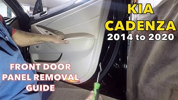 2014 to 2020  kia Cadenza how to remove  door panel front passenger