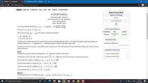 Problem A Circle Coloring | Grakn Forces 2020 | Video Editorial
