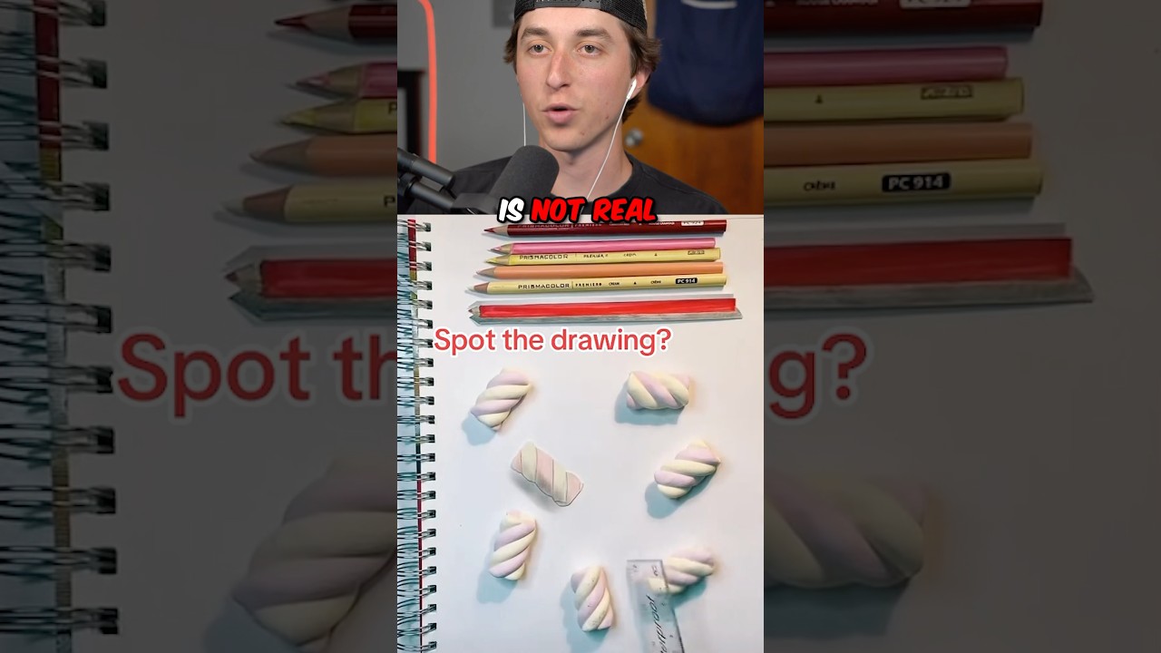 Spot The Marshmallow Drawing ✍️ #shorts