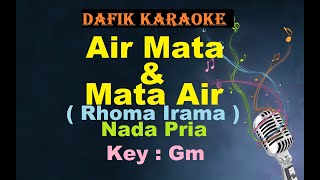 Air Mata Dan Mata Air (Karaoke) Rhoma Irama Nada Pria/Cowok Male Key Gm Dangdut Original