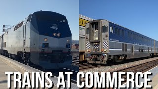 FAST Trains at Commerce FT. Metrolink on Amtrak