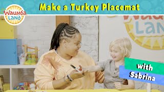 Make a Turkey Place Mat