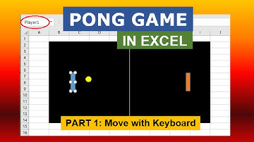 Pong game in Excel Part 1/2: Move with Keyboard