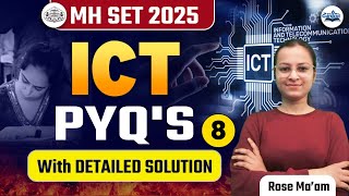 MH SET Paper 1 ICT | MH SET 2025 | Paper 1 ICT PYQ's With Detailed Solution | Rose Mam