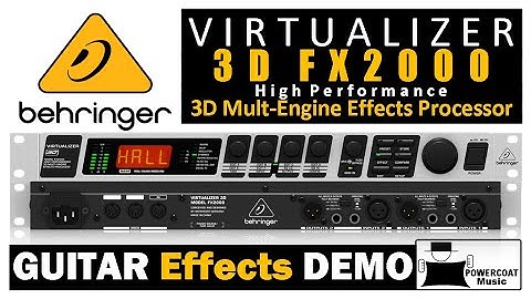 Behringer VIRTUALIZER 3D FX2000 Multi-Effects Processor: Guitar Effects