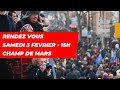 Rdv  samedi 3 a 15h  champ de mars ou ailleurs afin de manifester notre soutien