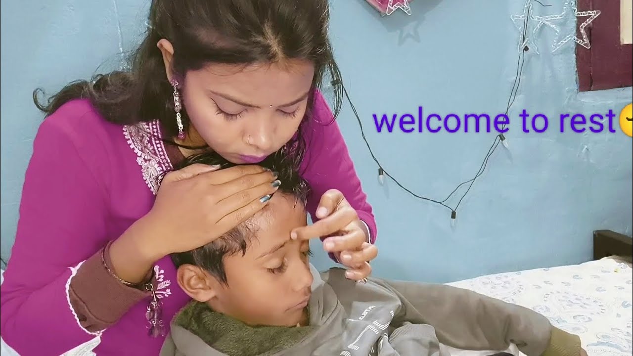 Asmr relaxing oiling massage who can helps you to sleep..😴💤