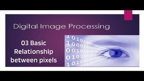 Basic Relationship between pixels - Digital Image Processing Module 1 Part 3