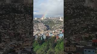 Arcoíris en Valparaíso tras jornada de lluvia y granizo