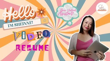 Video Resume | Sheinne Victorino - Your Virtual and Creative Assistant