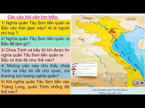 Khối 4 Tuần 28 Lịch sử Nghĩa quân Tây Sơn tiến ra Thăng Long