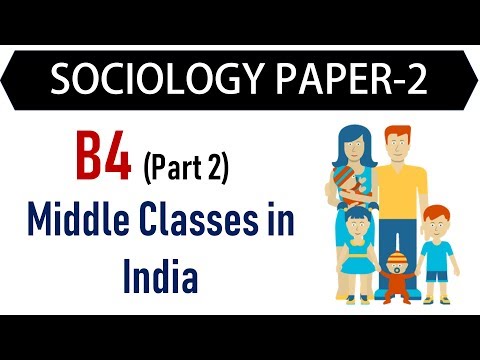 Socio Paper 2 - B4 Part 2 - Middle Classes in India