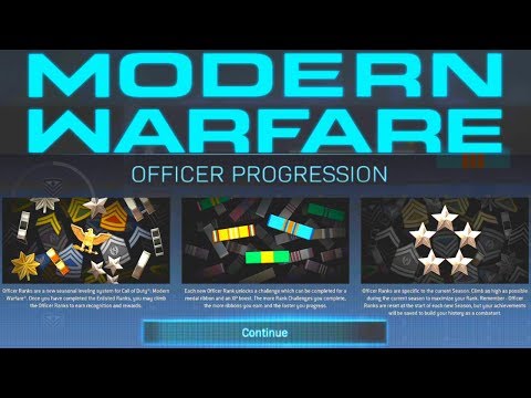 Video: Call Of Duty: Modern Warfare Nese Prestige Pro Officer Ranks
