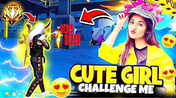 GrandMaster Girl challenged me 😤 घमंडी लड़की आजा 1 vs 4 में !! 😂 #freefire #challenge #1vs4challenge