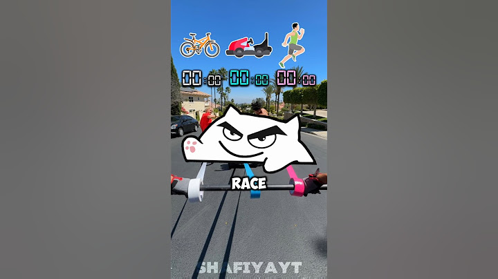 Zhong Who's Faster Car Vs Runner!...