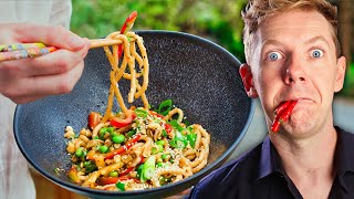 Asiatische Knoblauch-Nudeln 15-Min Chili-Challenge