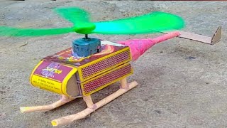 How To Make Helicopter Matchbox Helicopter Toy Diy Make a Flying Helicopter With #technical2