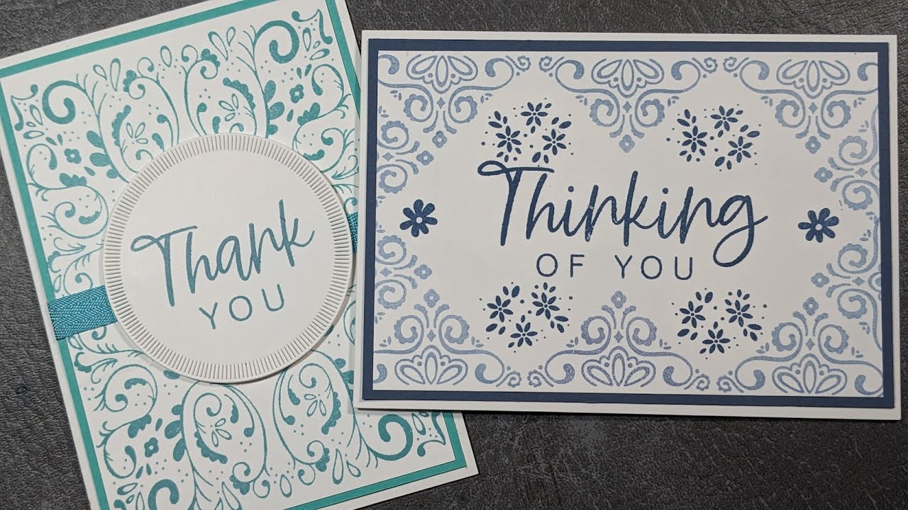 Pattern making card designs with Tiled Techniques - YouTube