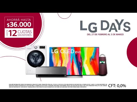 LG DAYS! Hasta el 5 de Marzo