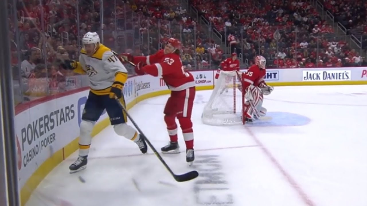 Michael McCarron Illegal Check To The Head Penalty Against Moritz Seider YouTube