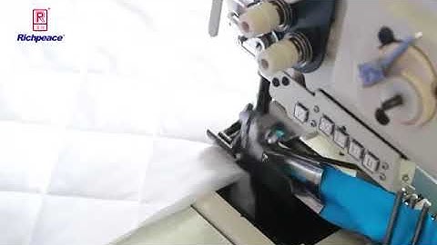 How to bind the quilts edge tape by hand with Richpeace semi auto edge tape binding machine ?